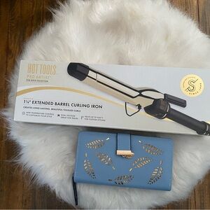 NWT hot tools iron && free wallet w/ purchase 💕‼️